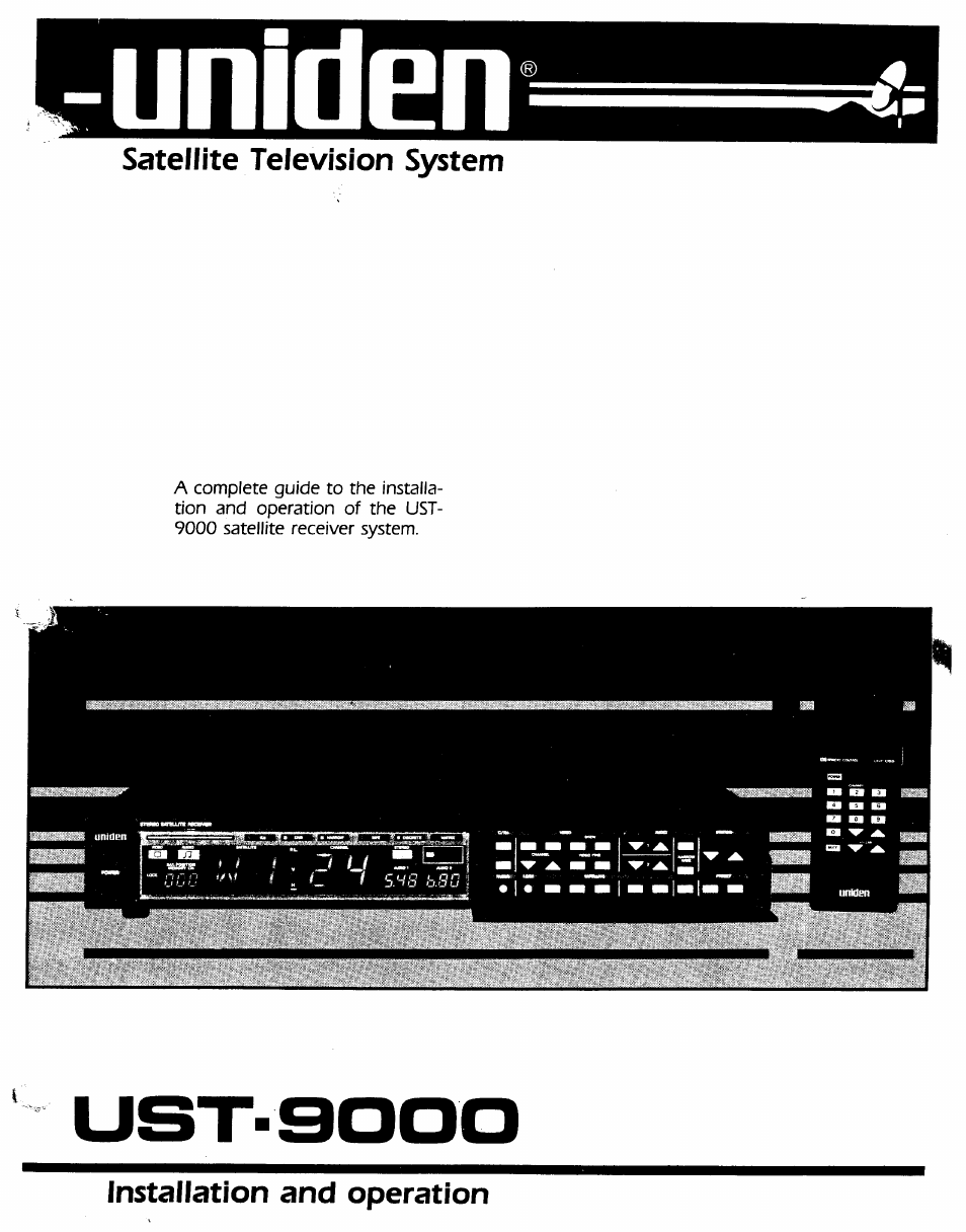 Uniden UST-9000 User Manual | 13 pages