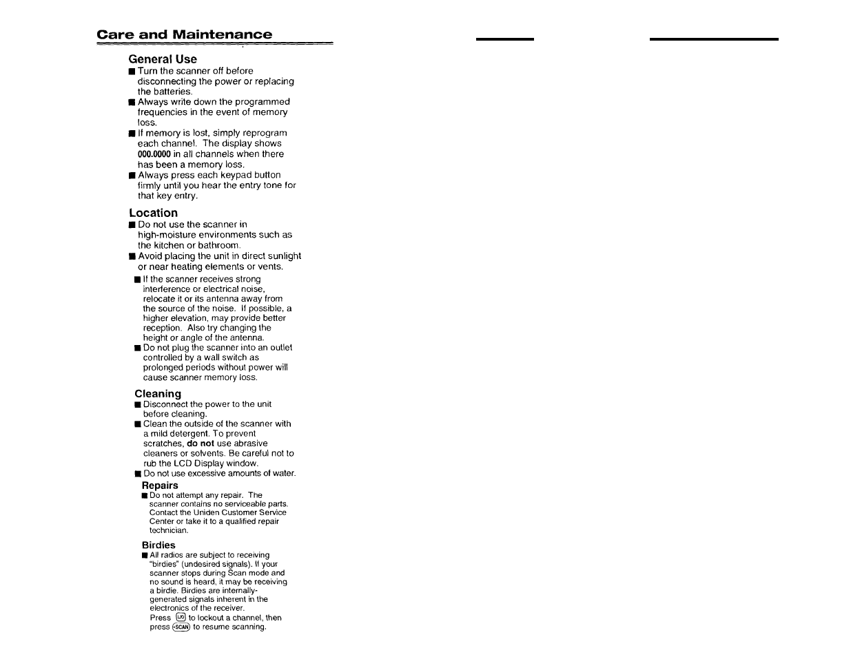 Uniden BC80xlt User Manual | Page 5 / 32