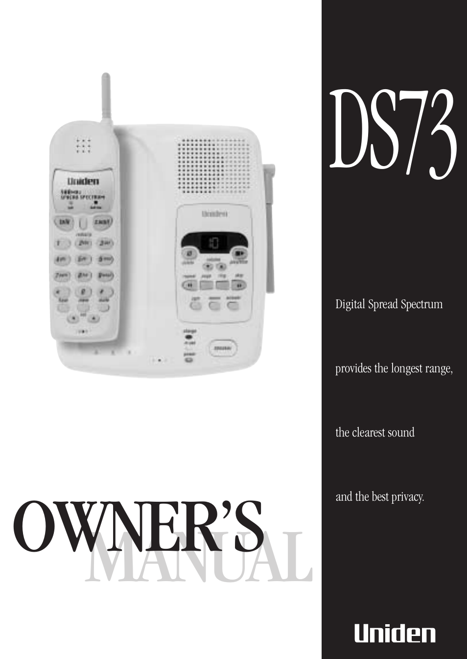 Uniden DS73 User Manual | 36 pages