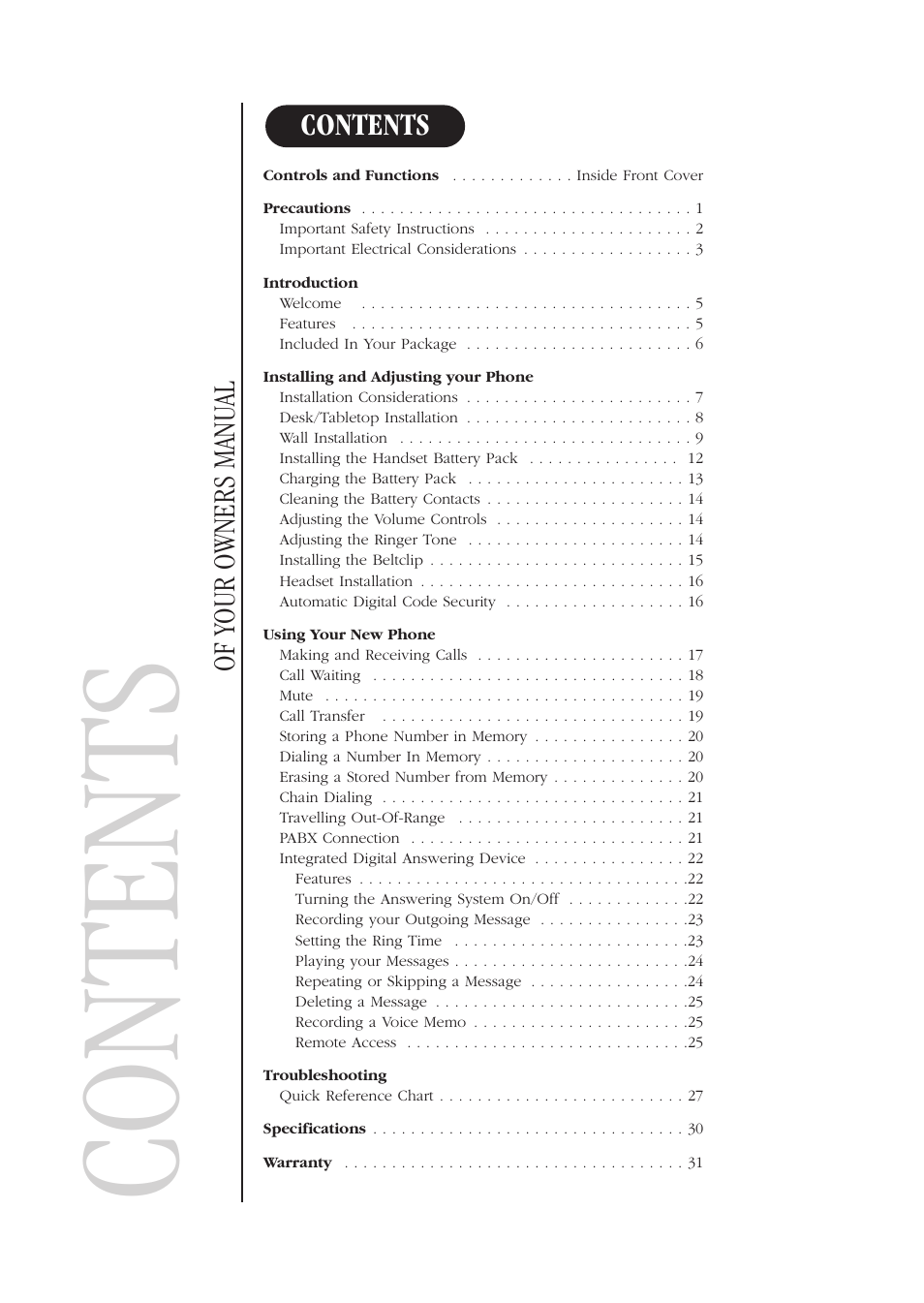 Uniden DS73 User Manual | Page 4 / 36
