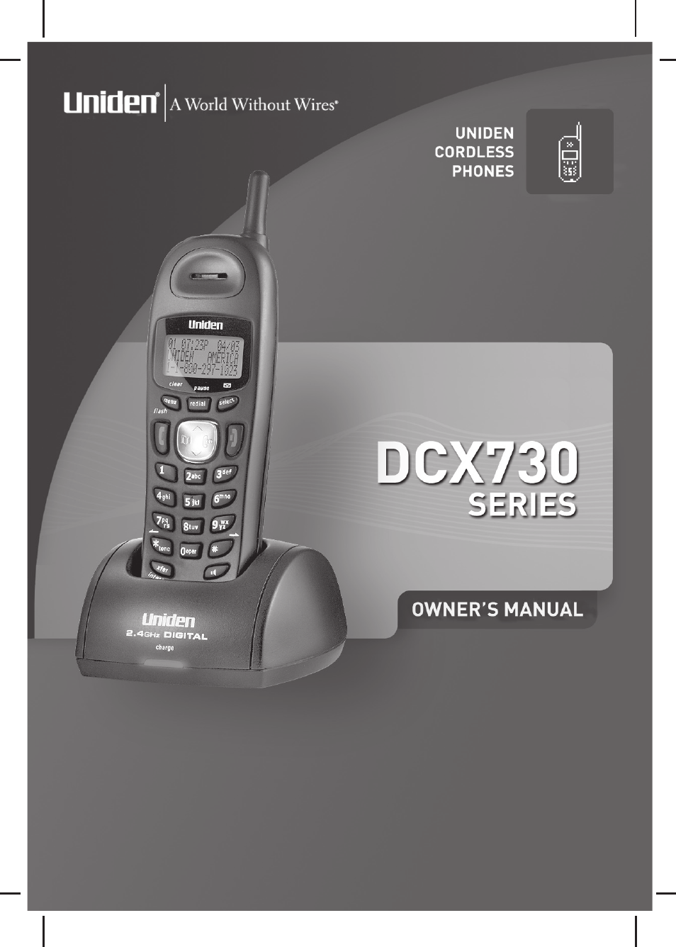 Uniden DCX730 Series User Manual | 20 pages