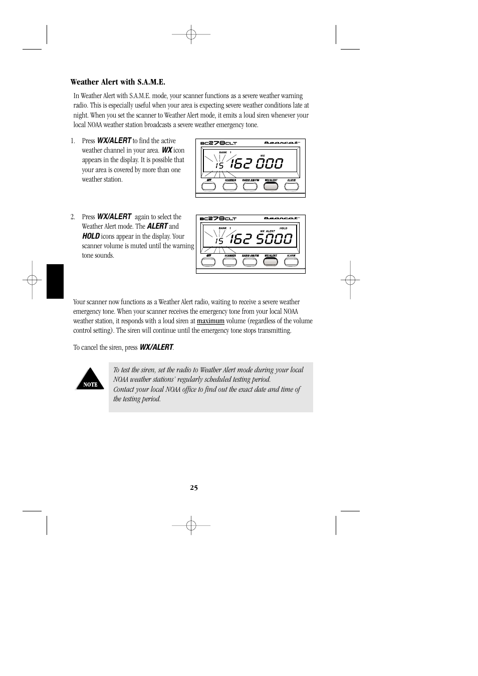 Uniden BC 278CLT User Manual | Page 28 / 44