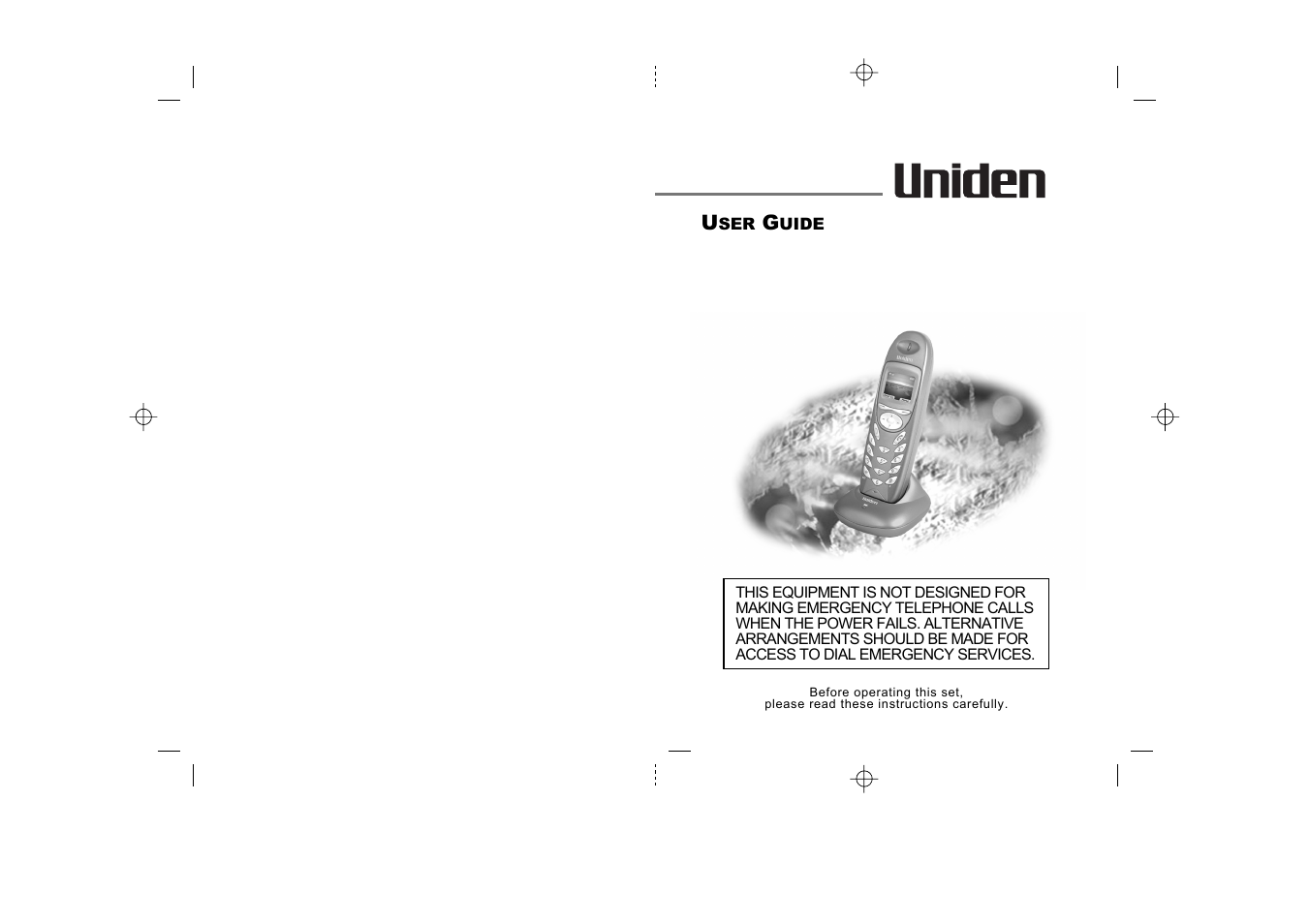 Uniden DECT1905 User Manual | 11 pages