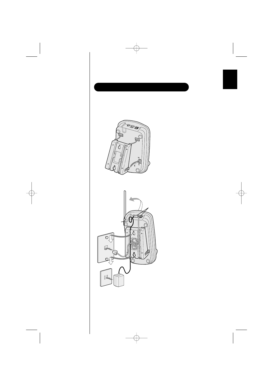 2 - 7 mounting the base unit on a wall | Uniden EXS 2010 User Manual | Page 9 / 28