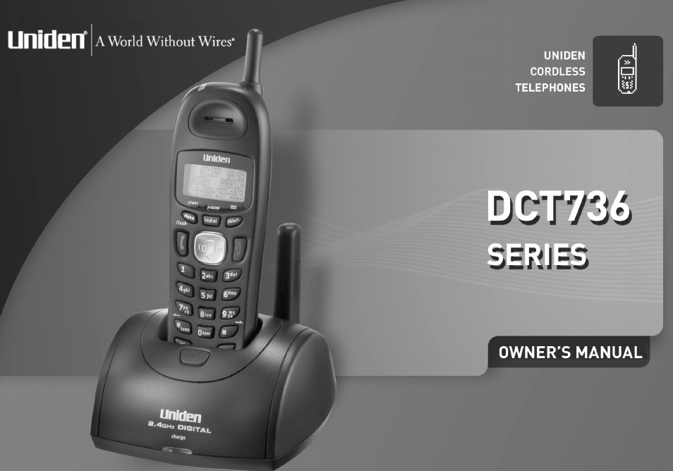 Uniden DCT736 User Manual | 56 pages