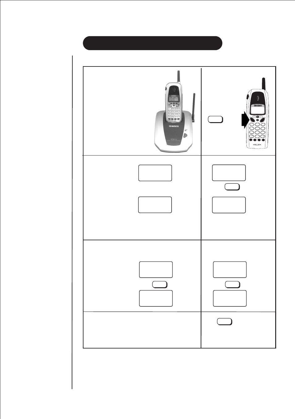 Using, Your new phone, Making and receiving calls | Basic phone operation, Pick up handset, Return the handset to the base. press, On the handset, Enter the phone number, Enter the phone number press, Press | Uniden DS 815 User Manual | Page 11 / 25