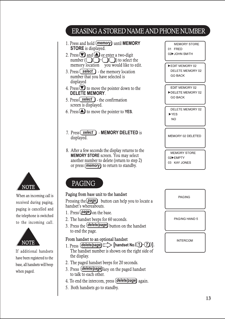 Uniden DS 815 User Manual | Page 17 / 25