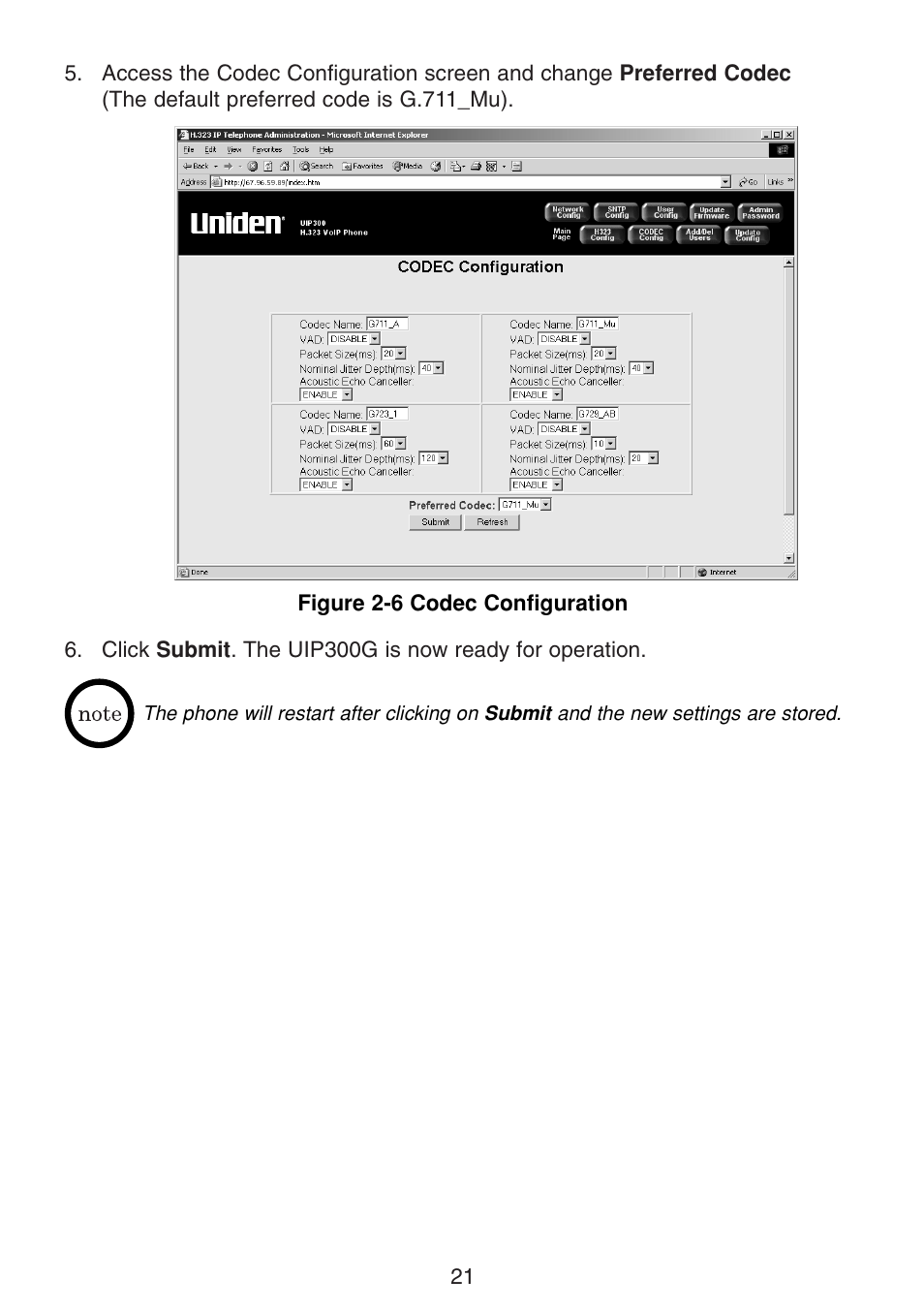 Uniden UIP300G User Manual | Page 23 / 77