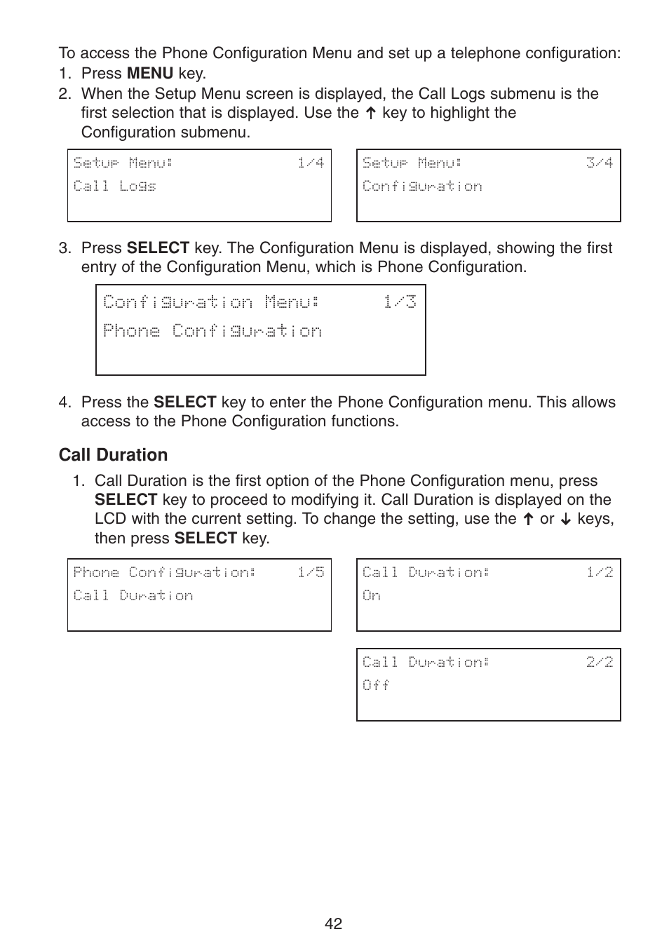 Call duration | Uniden UIP300G User Manual | Page 44 / 77
