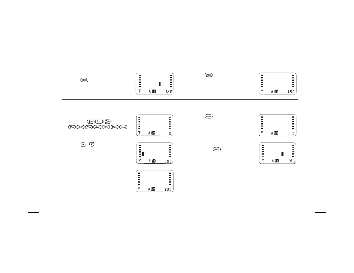 Memory - store 18 | Uniden PCD1087 User Manual | Page 20 / 41