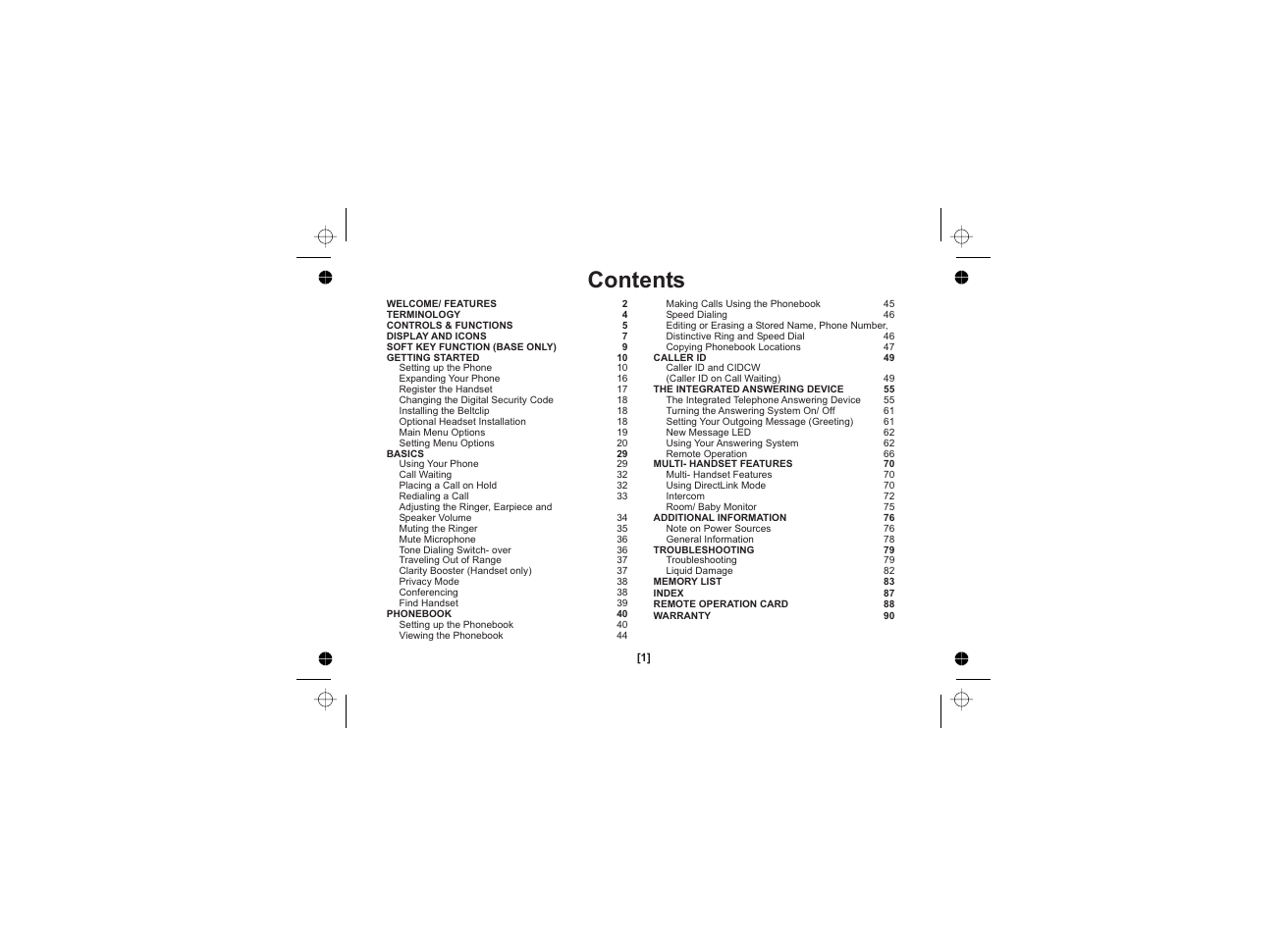 Uniden WDECT 2345+1 User Manual | Page 2 / 92