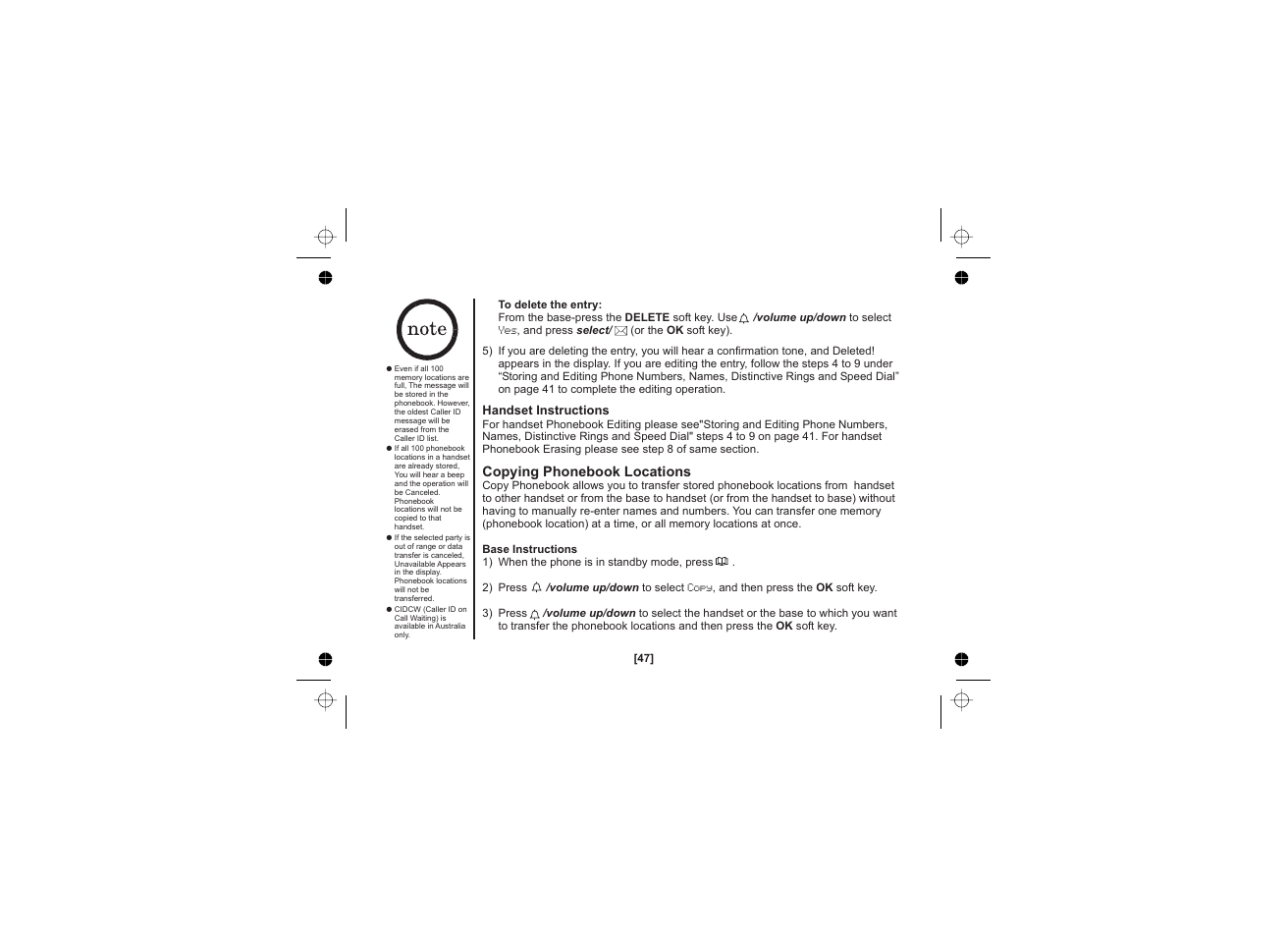 Uniden WDECT 2345+1 User Manual | Page 48 / 92
