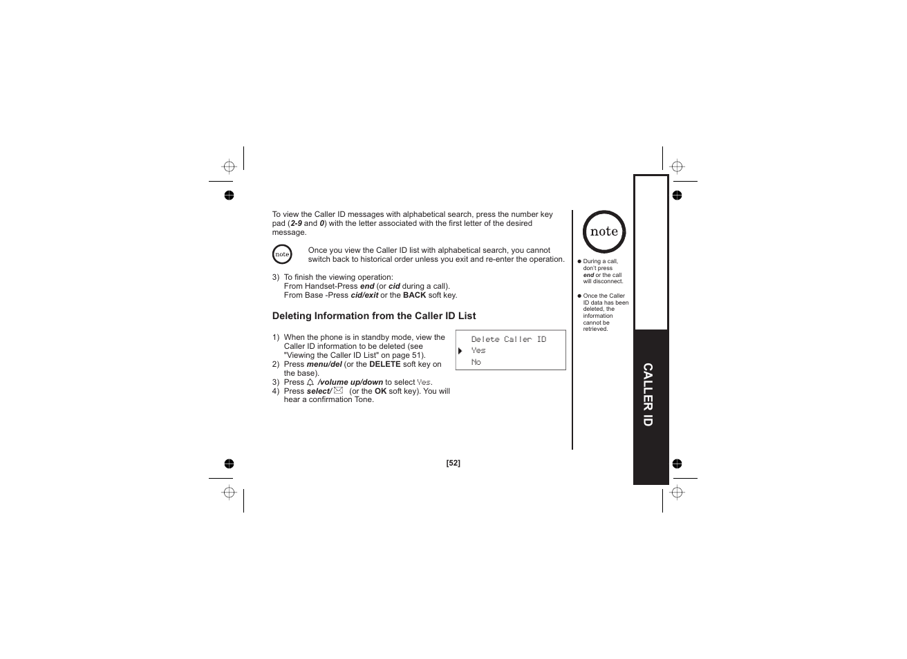 Caller id | Uniden WDECT 2345+1 User Manual | Page 53 / 92