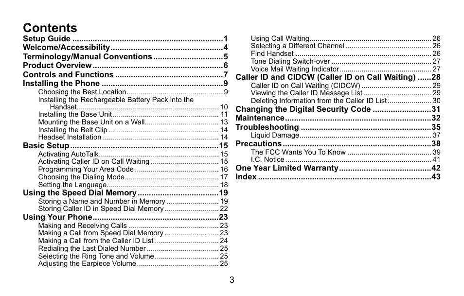 Uniden EXI5660 Series User Manual | Page 4 / 48