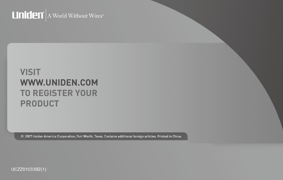 Uniden EXI5660 Series User Manual | Page 48 / 48