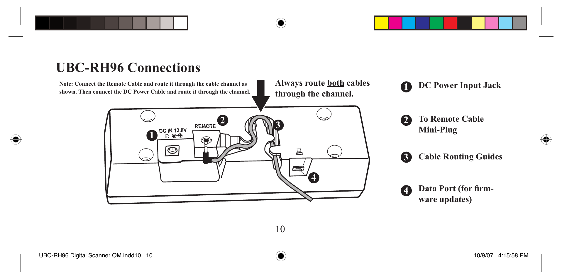 Ubc-rh96 connections | Uniden UBC-RH96 User Manual | Page 10 / 28
