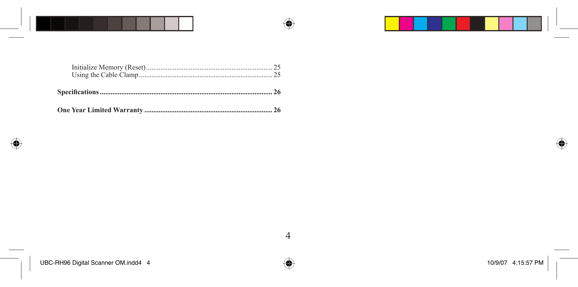 Uniden UBC-RH96 User Manual | Page 4 / 28