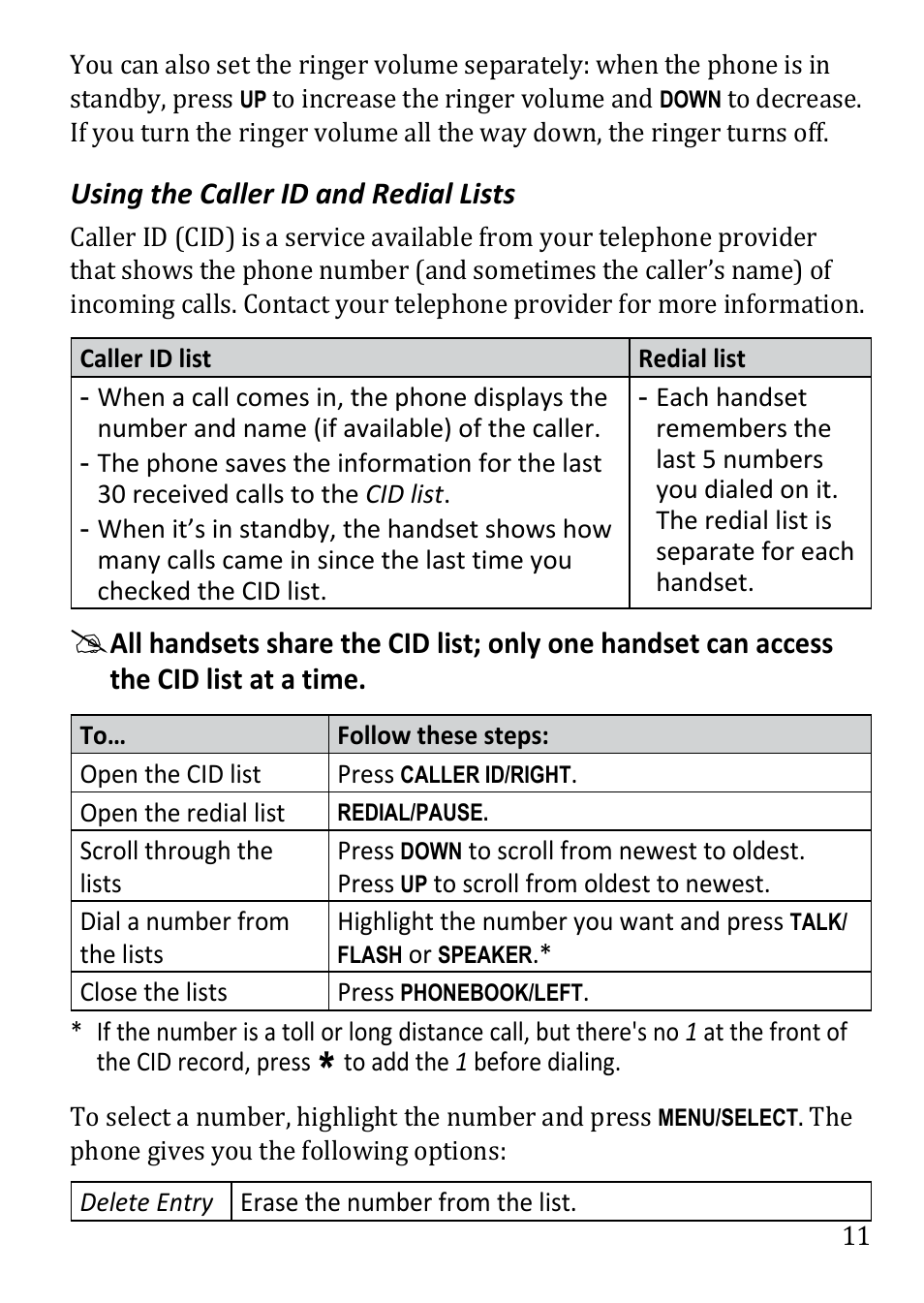 Uniden DECT1480 User Manual | Page 11 / 28