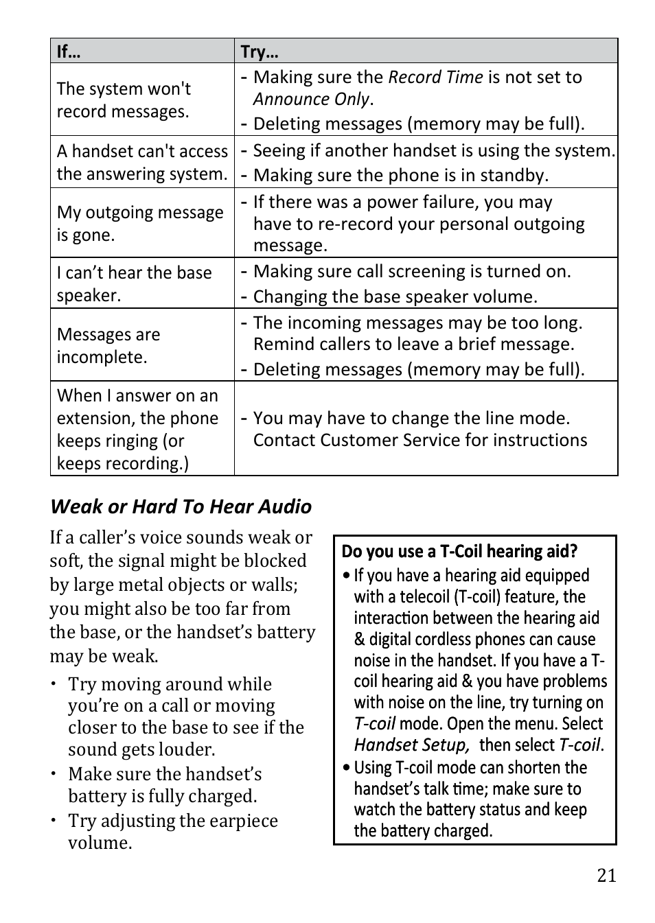 Uniden DECT1480 User Manual | Page 21 / 28