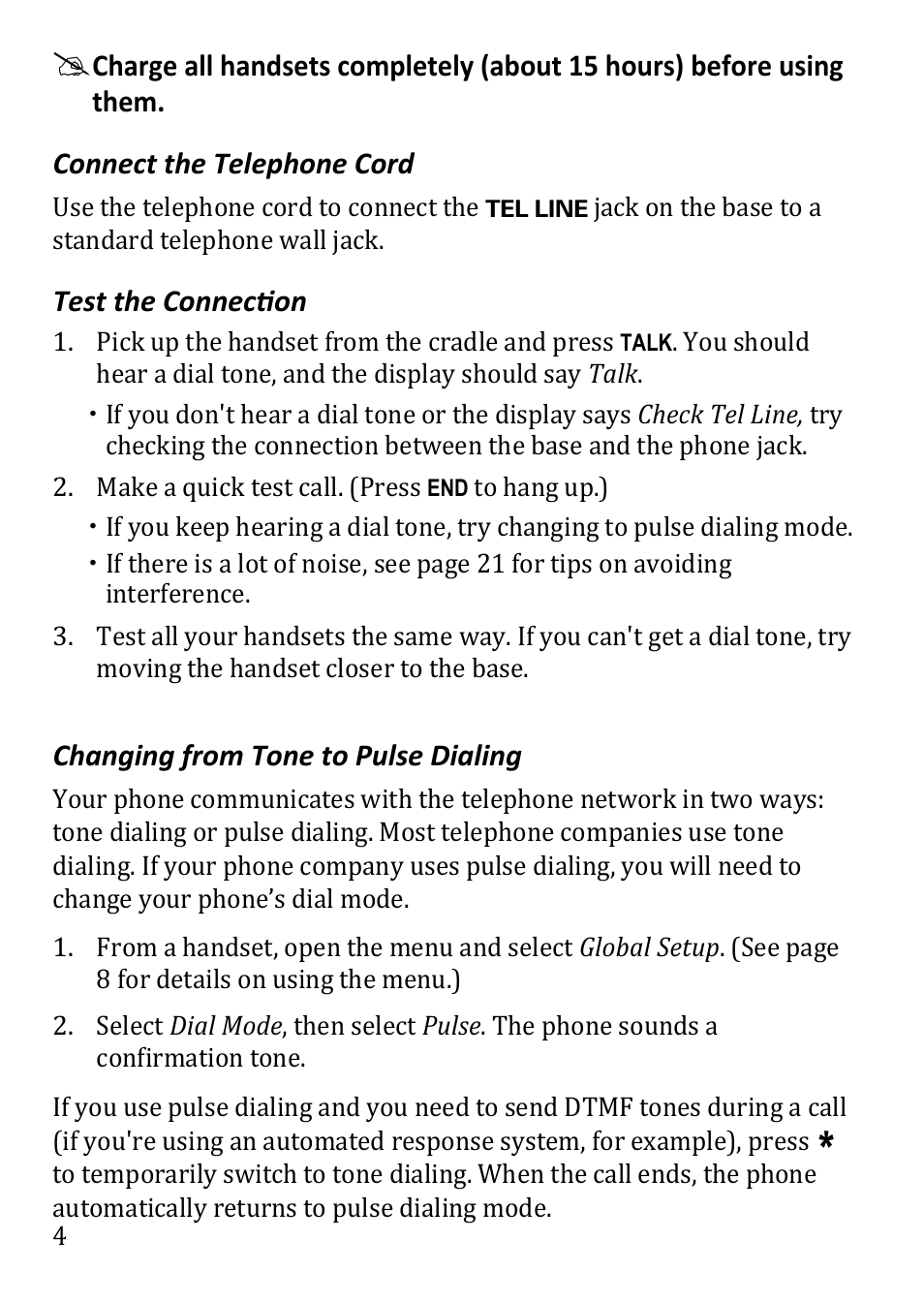 Uniden DECT1480 User Manual | Page 4 / 28