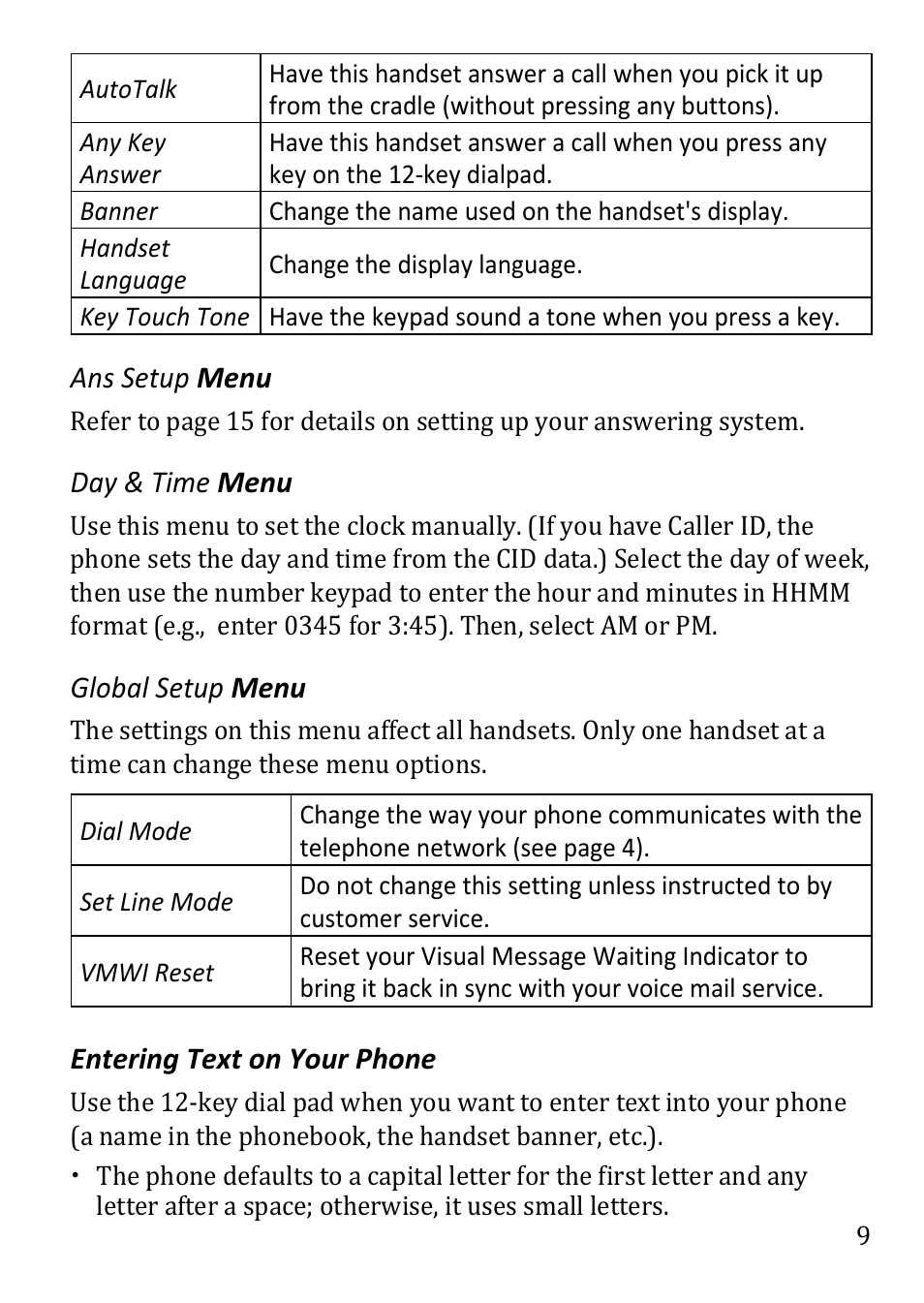 Uniden DECT1480 User Manual | Page 9 / 28