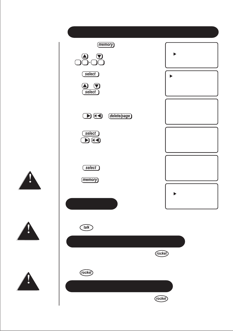 Editing a stored name and phone number, Making calls with rocket dial, Rocket dial | Storing and editing the rocket dial | Uniden DSS2115 User Manual | Page 16 / 24