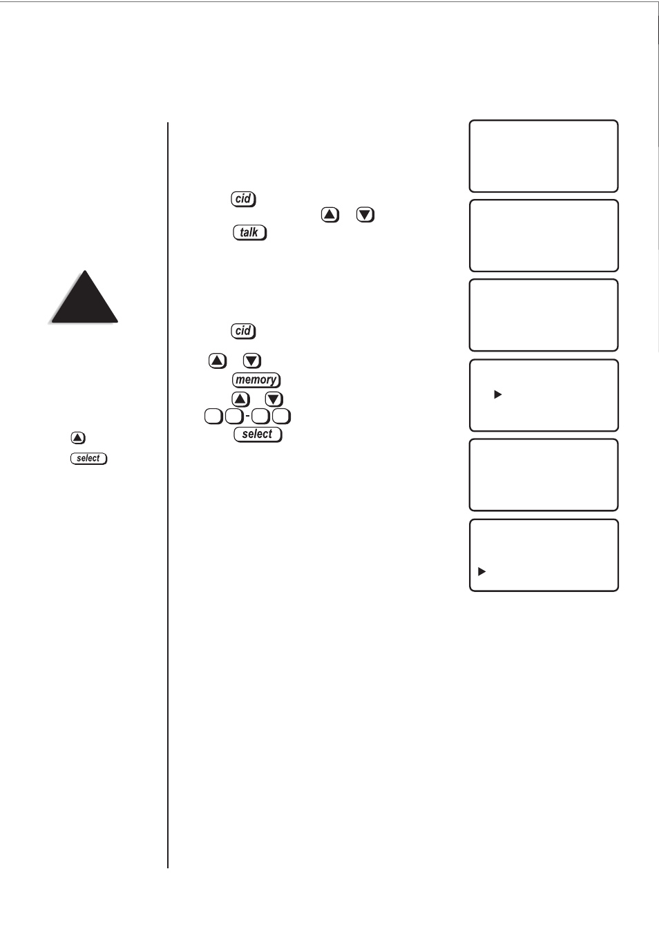 Using the caller id list | Uniden DSS2115 User Manual | Page 21 / 24