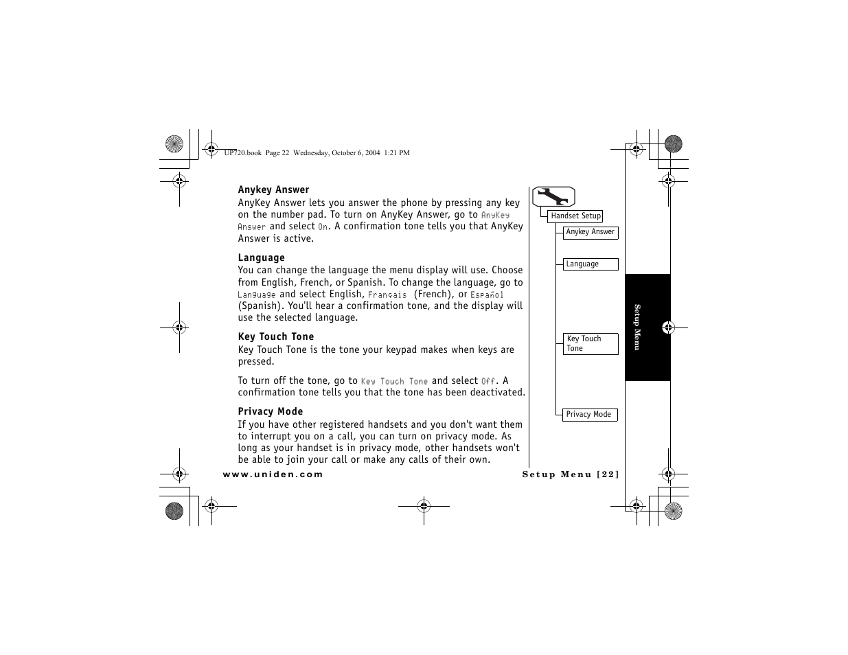 Uniden DMX 778 Series User Manual | Page 23 / 96