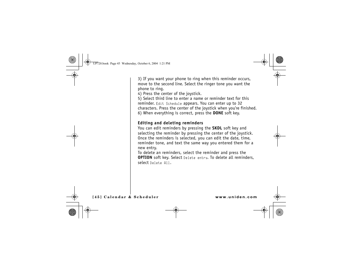 Uniden DMX 778 Series User Manual | Page 46 / 96