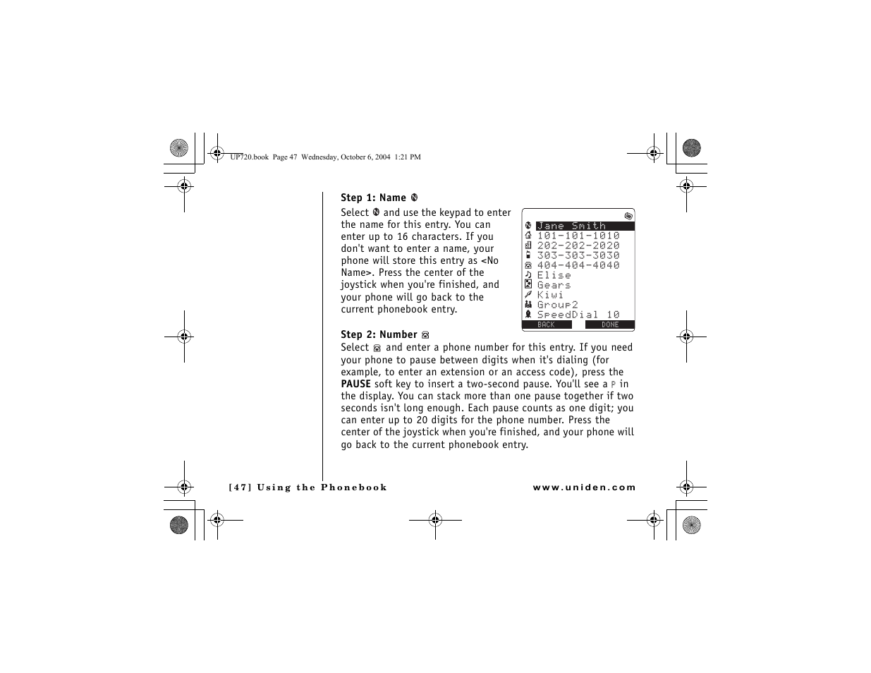 Uniden DMX 778 Series User Manual | Page 48 / 96