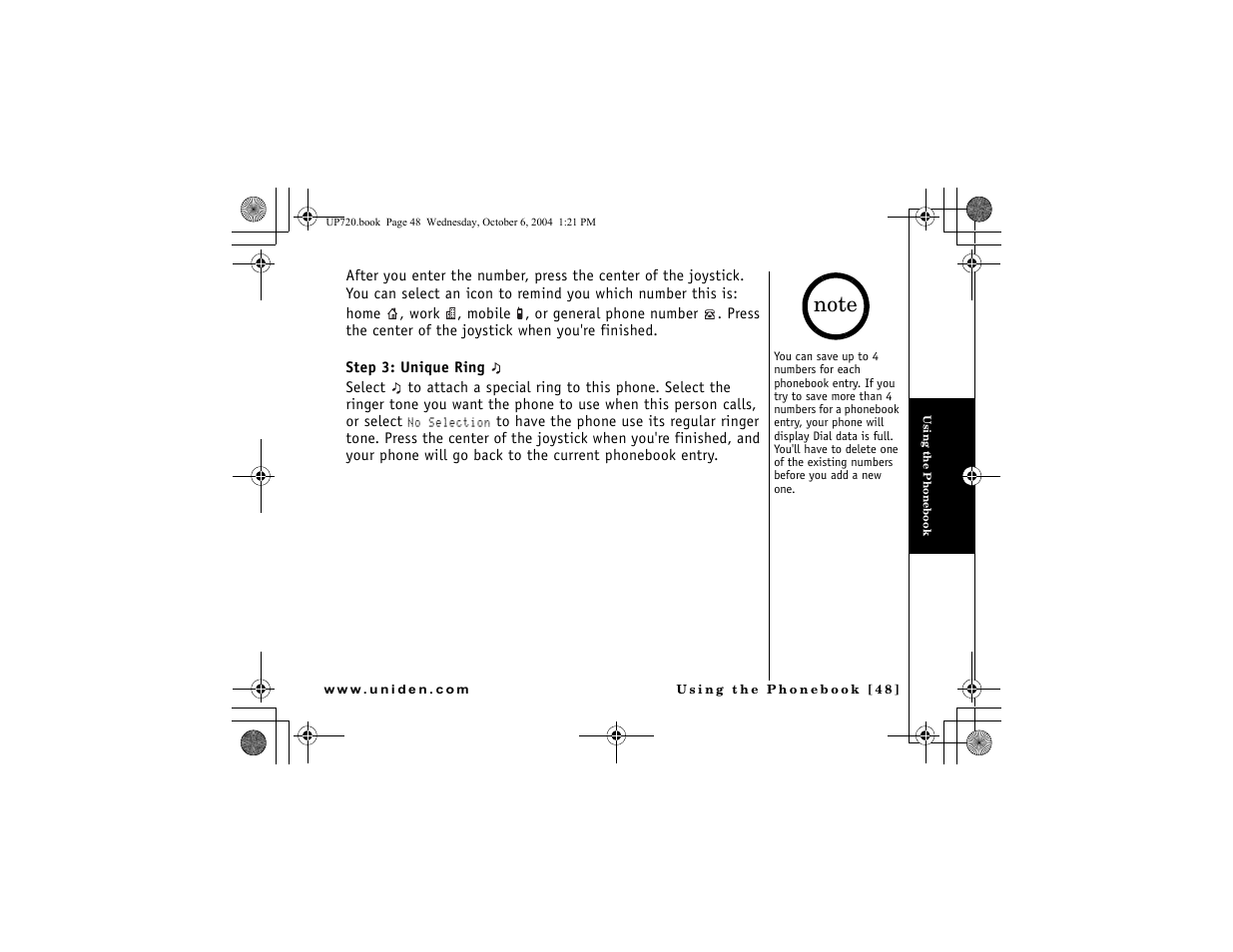 Uniden DMX 778 Series User Manual | Page 49 / 96