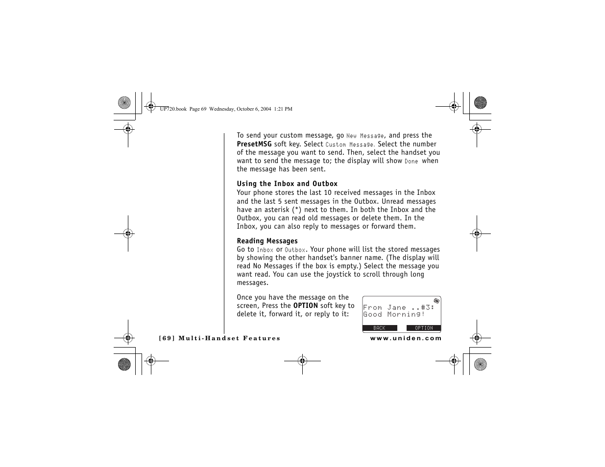 Uniden DMX 778 Series User Manual | Page 70 / 96