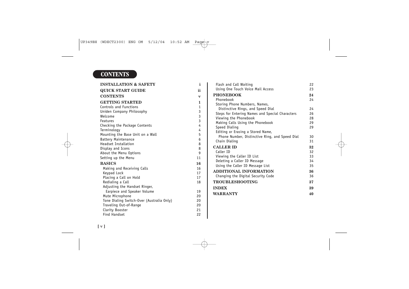 Uniden 2300 User Manual | Page 6 / 48