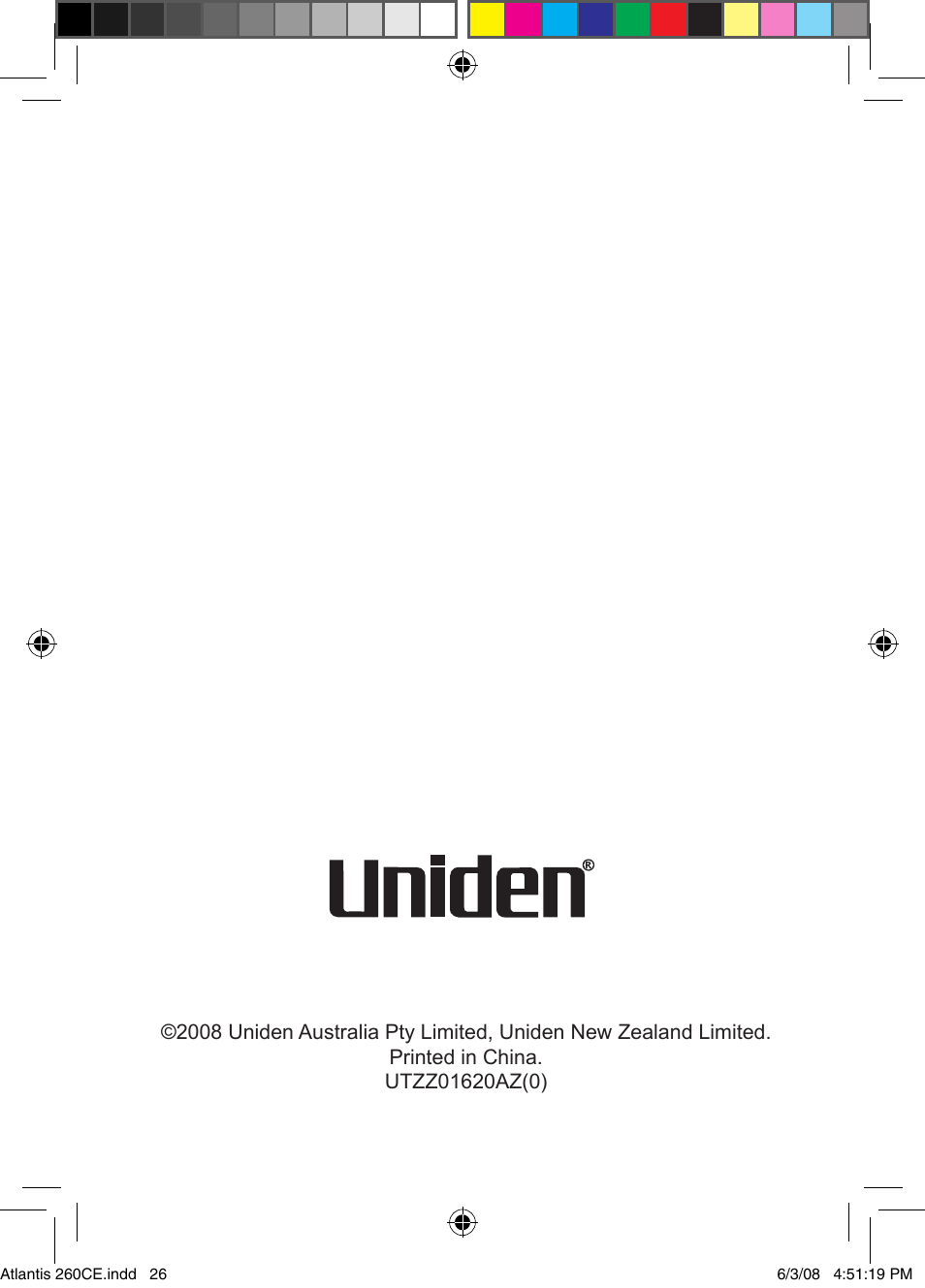 Uniden Atlantis 260 User Manual | Page 28 / 28