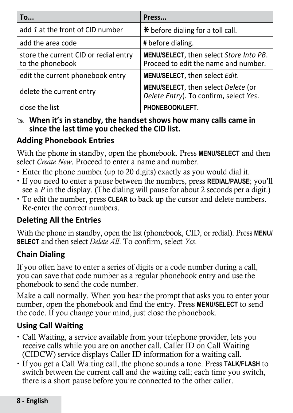 Uniden D1364 User Manual | Page 8 / 14