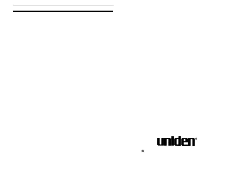 Warranty | Uniden XCA750 User Manual | Page 42 / 42