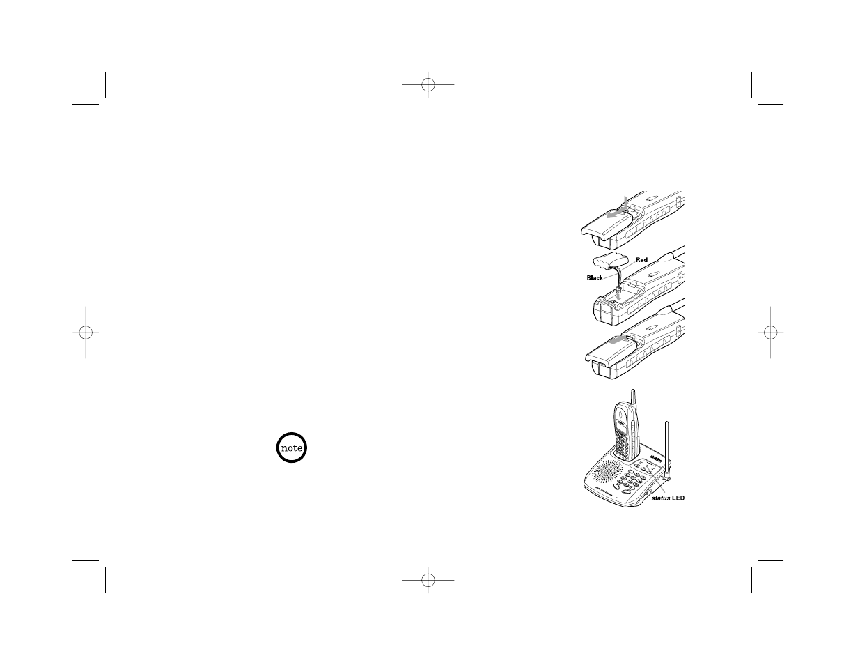 Installing the handset battery pack | Uniden TRU 3465 User Manual | Page 12 / 52