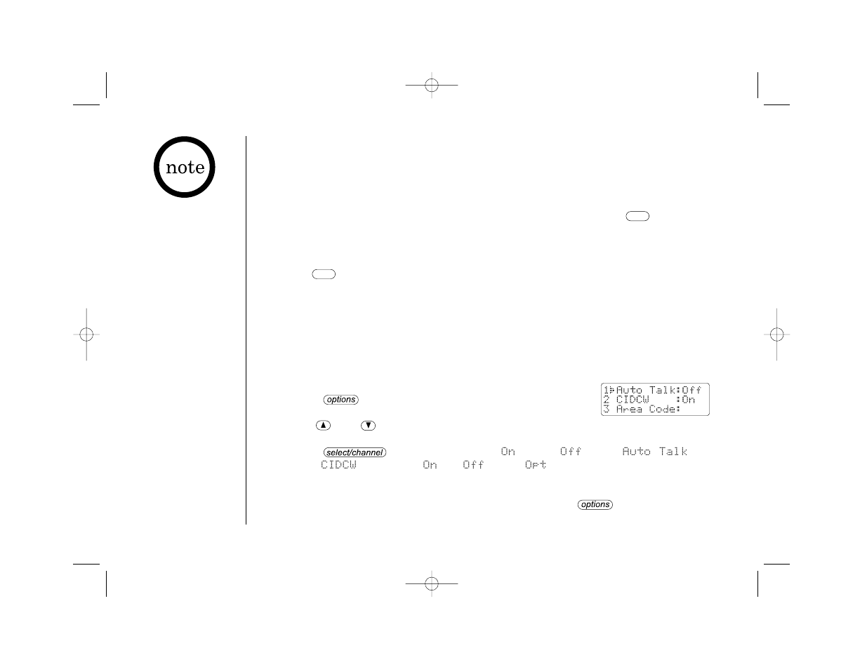 Setting caller id options | Uniden TRU 3465 User Manual | Page 14 / 52