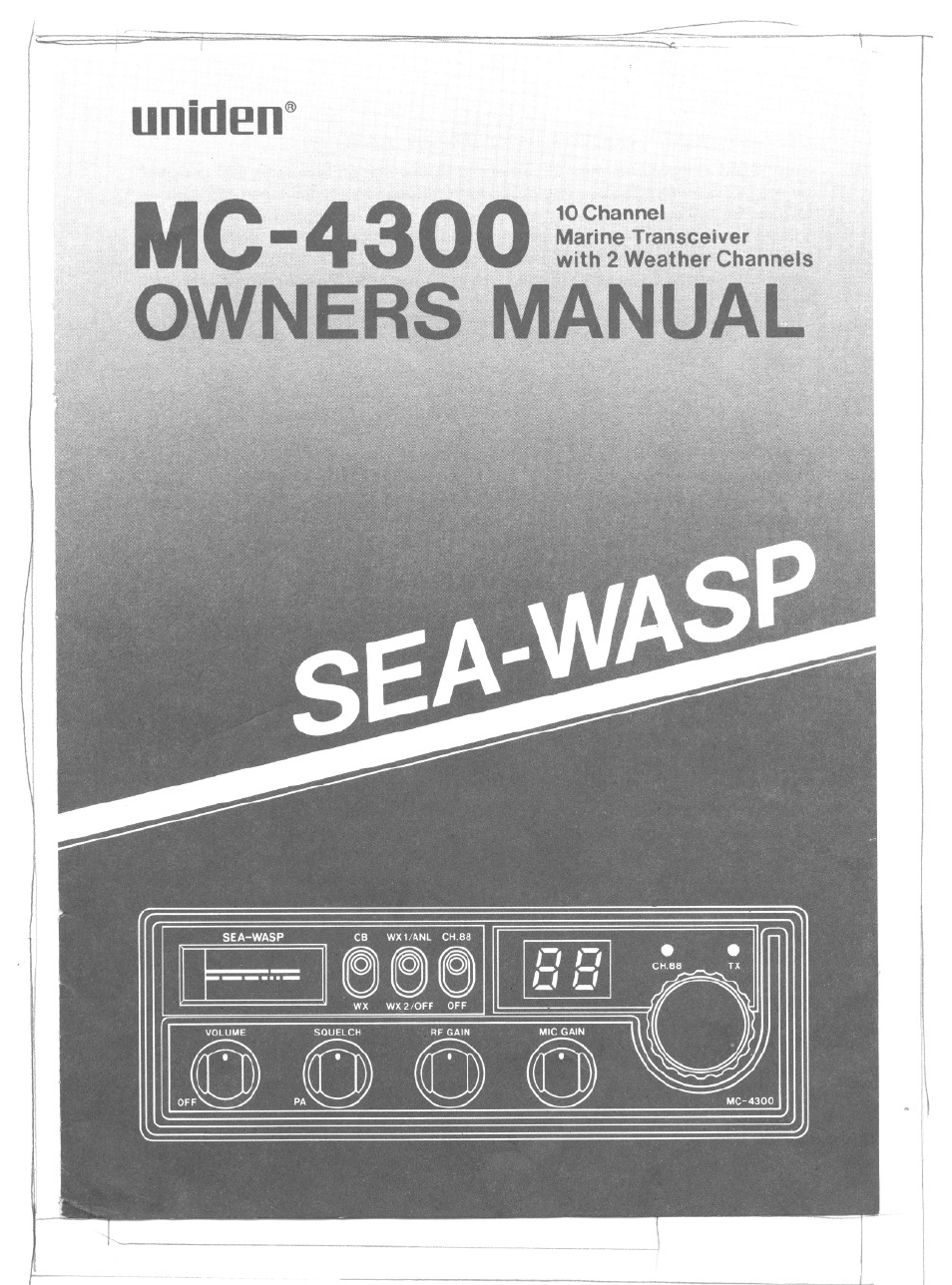 Uniden MC-4300 User Manual | 8 pages