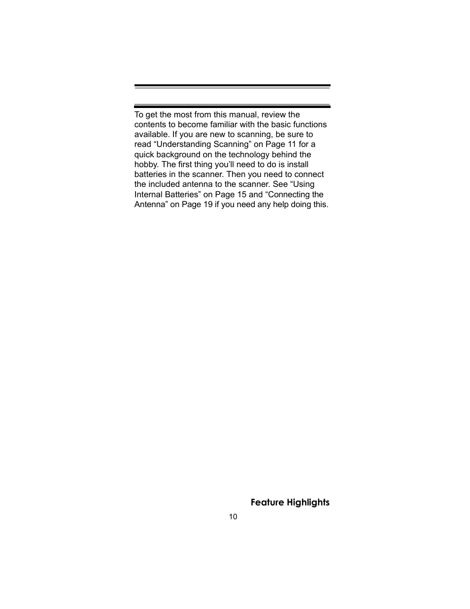 Uniden UBC72XLT User Manual | Page 10 / 56