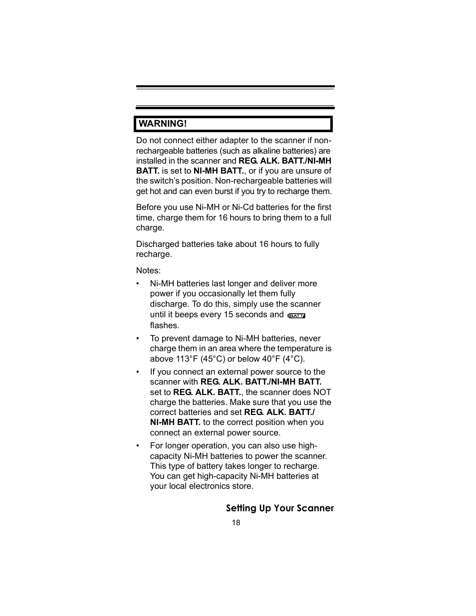 Uniden UBC72XLT User Manual | Page 18 / 56