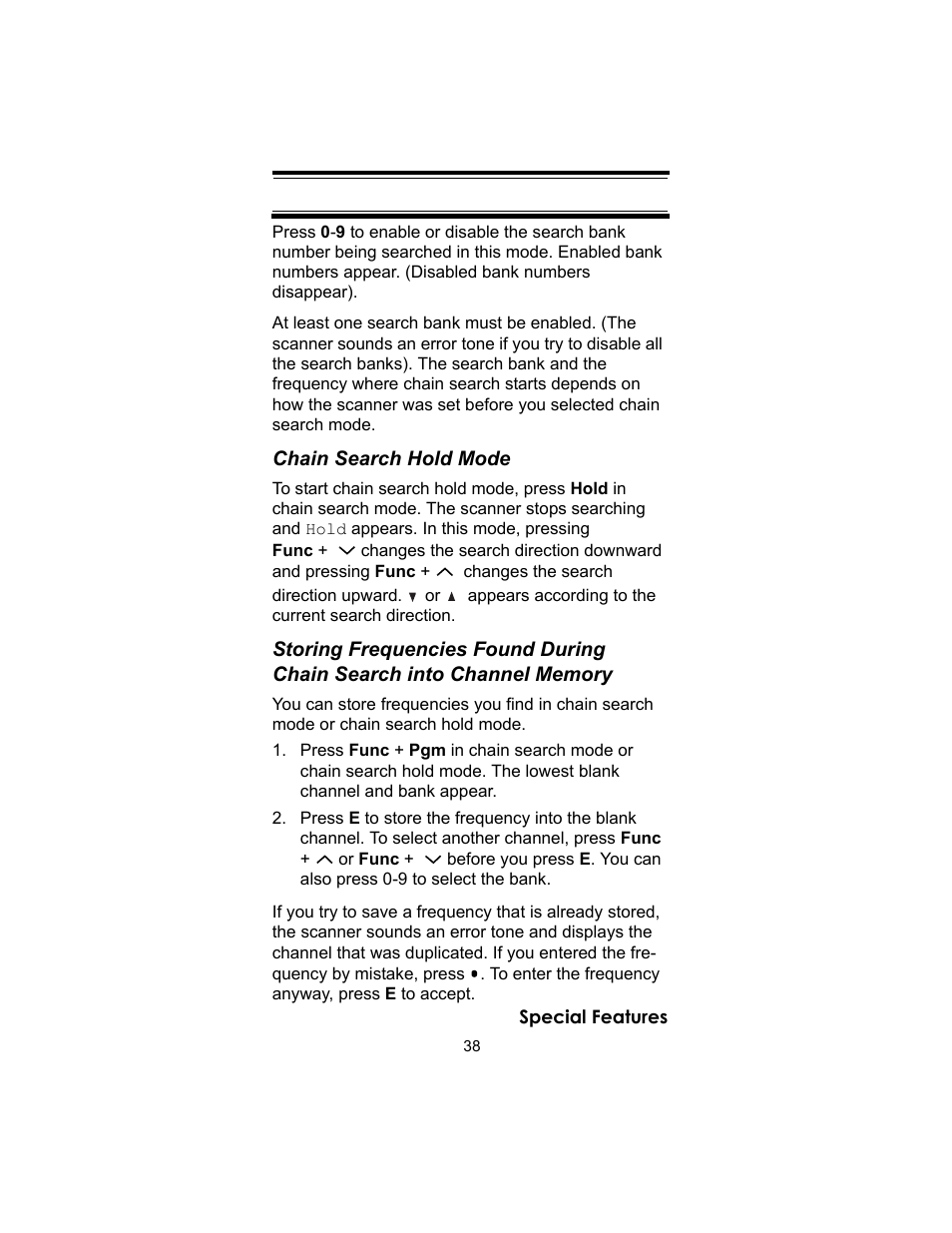 Uniden UBC72XLT User Manual | Page 38 / 56