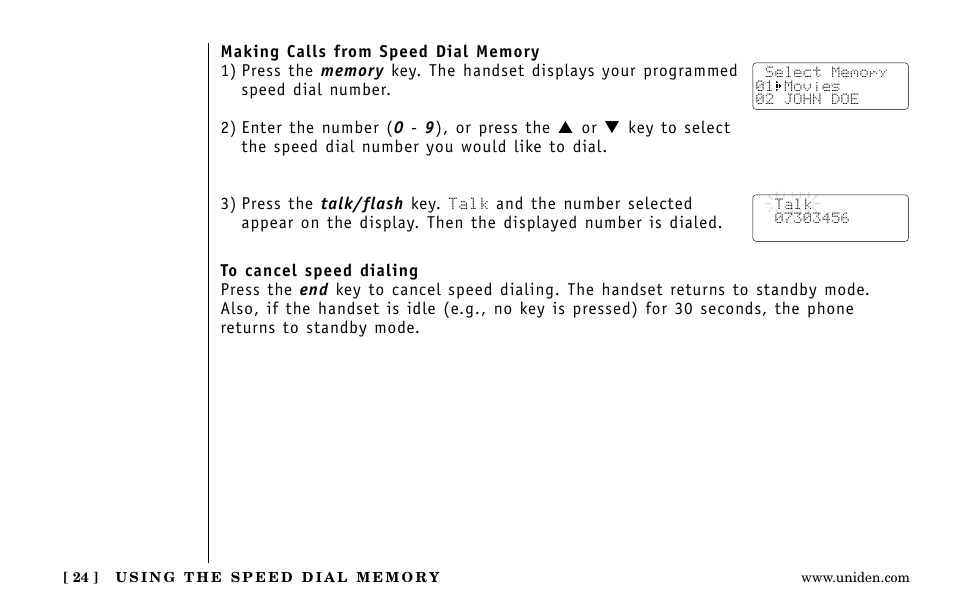 Uniden EXa15580 User Manual | Page 24 / 64