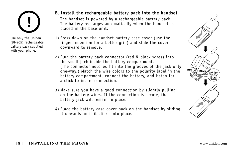 Uniden EXa15580 User Manual | Page 8 / 64