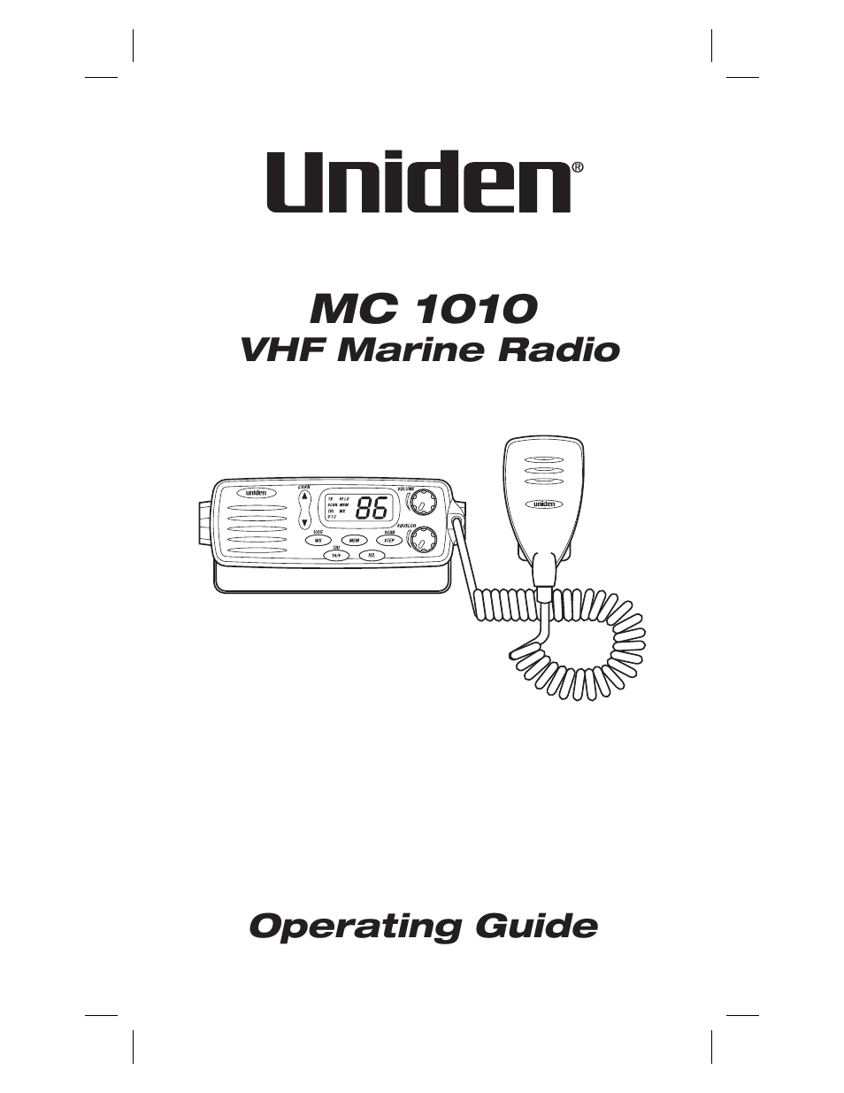 Uniden MC 1010 User Manual | 21 pages