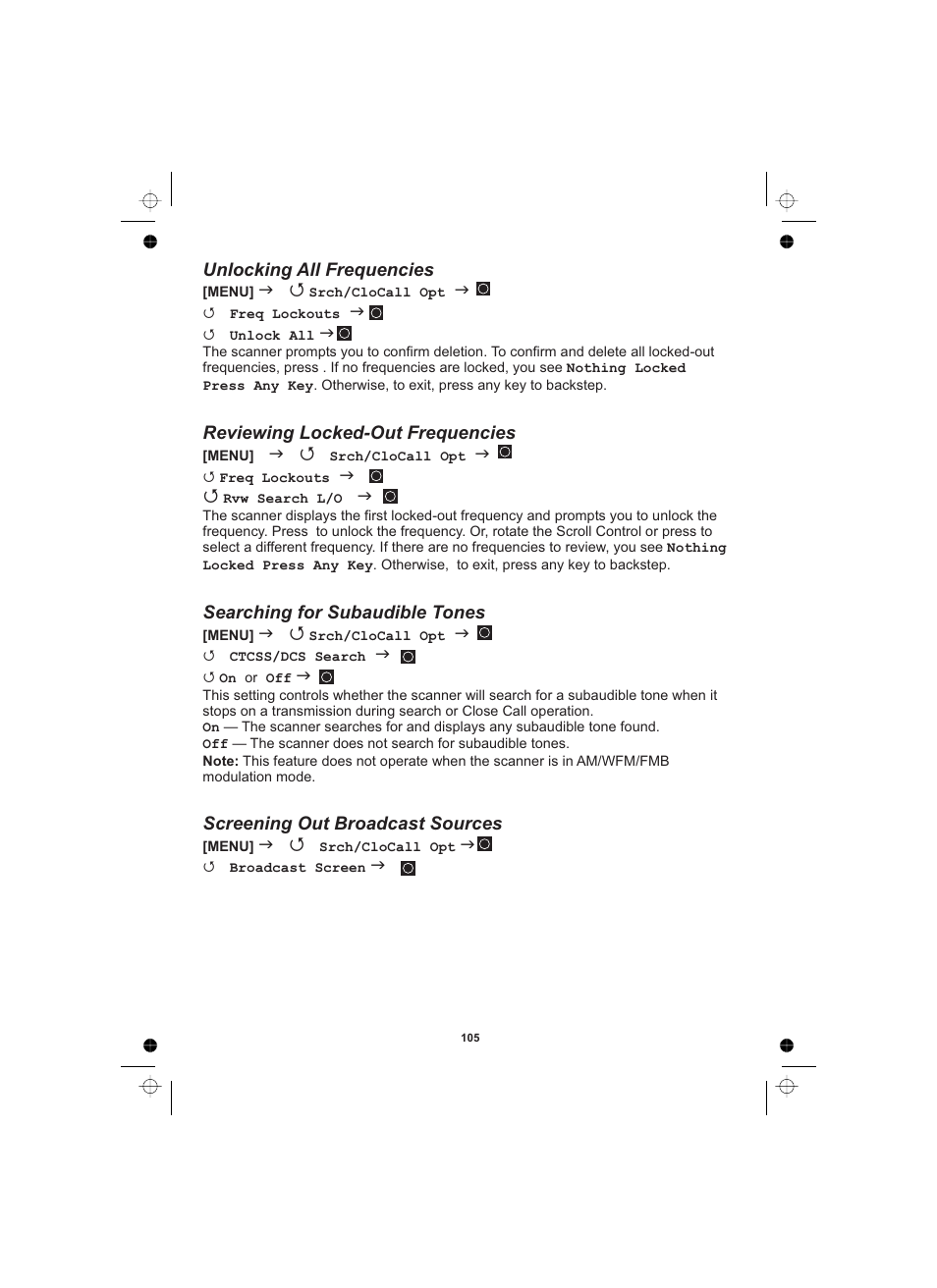 Uniden UBCD996T User Manual | Page 105 / 176