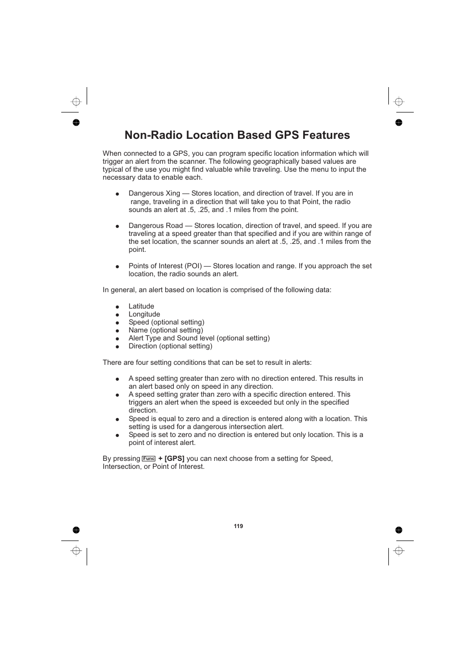 Non-radio location based gps features | Uniden UBCD996T User Manual | Page 119 / 176