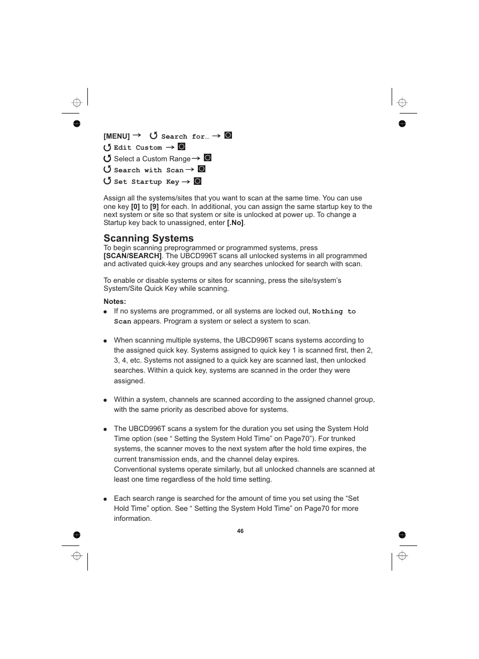 Scanning systems | Uniden UBCD996T User Manual | Page 46 / 176