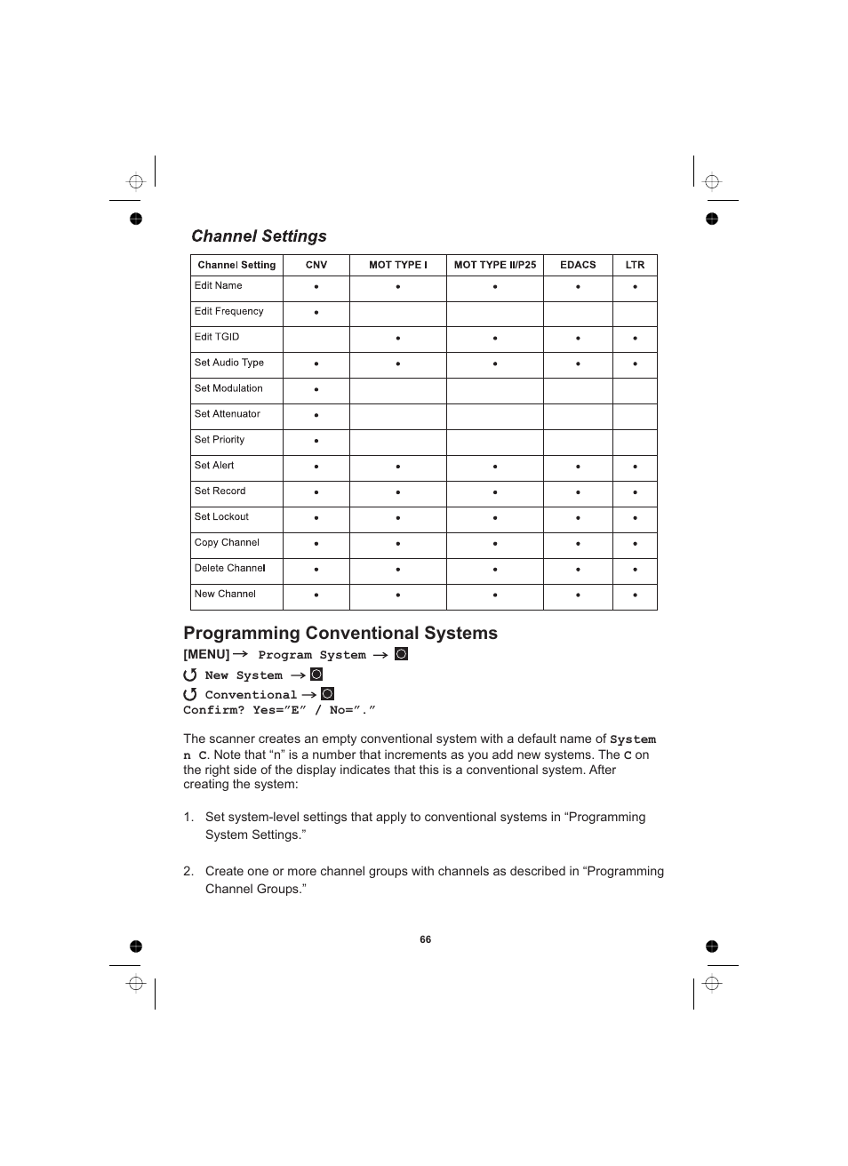 Programming conventional systems | Uniden UBCD996T User Manual | Page 66 / 176