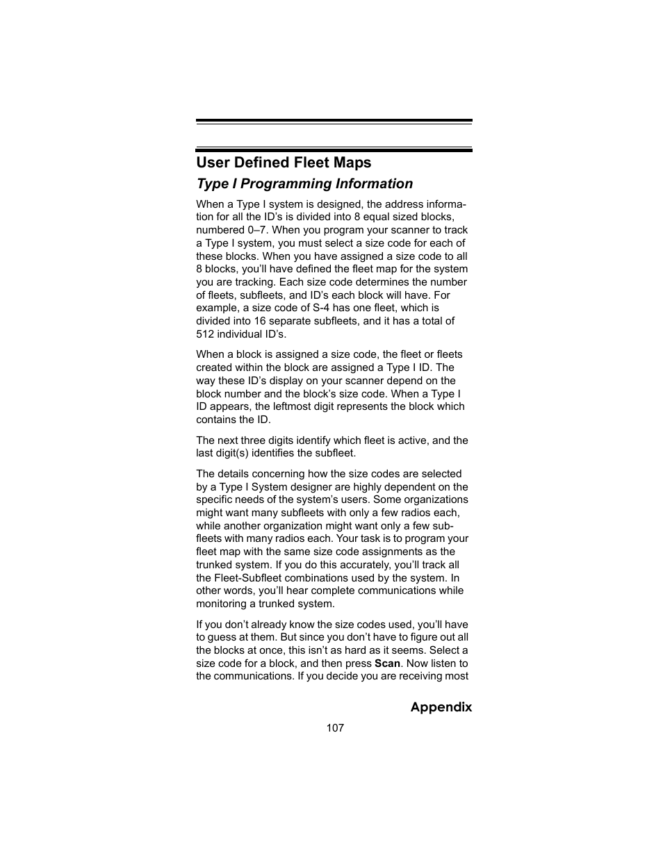 User defined fleet maps | Uniden BC246T User Manual | Page 107 / 140